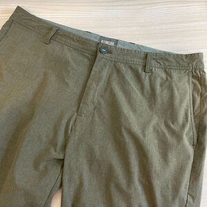 Linksoul Golf Pants Men's Size 40L Brown Straight‎ Leg Stretch Button Golf